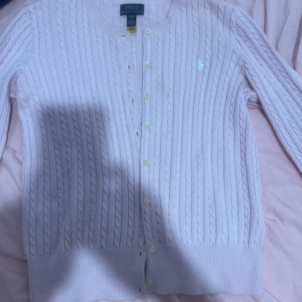 Polo by Ralph Lauren Women's Light Pink Cardigan